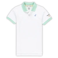 Polo blanc Kentucky Derby 150 Prim and Proper pour enfants d'âge préscolaire