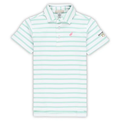 Polo blanc Kentucky Derby 150 Prim and Proper pour enfants d'âge préscolaire