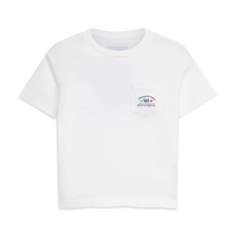 Toddler Vineyard Vines  White 152nd Kentucky Derby Whale & Jockey Pocket T-Shirt