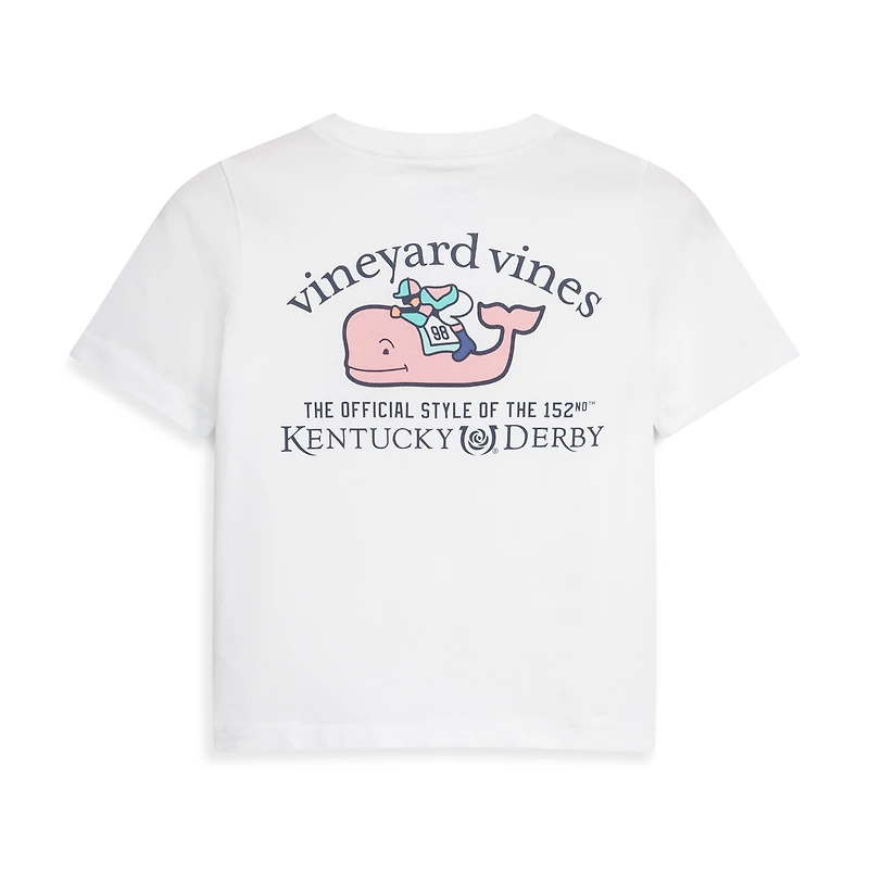 Toddler Vineyard Vines  White 152nd Kentucky Derby Whale & Jockey Pocket T-Shirt