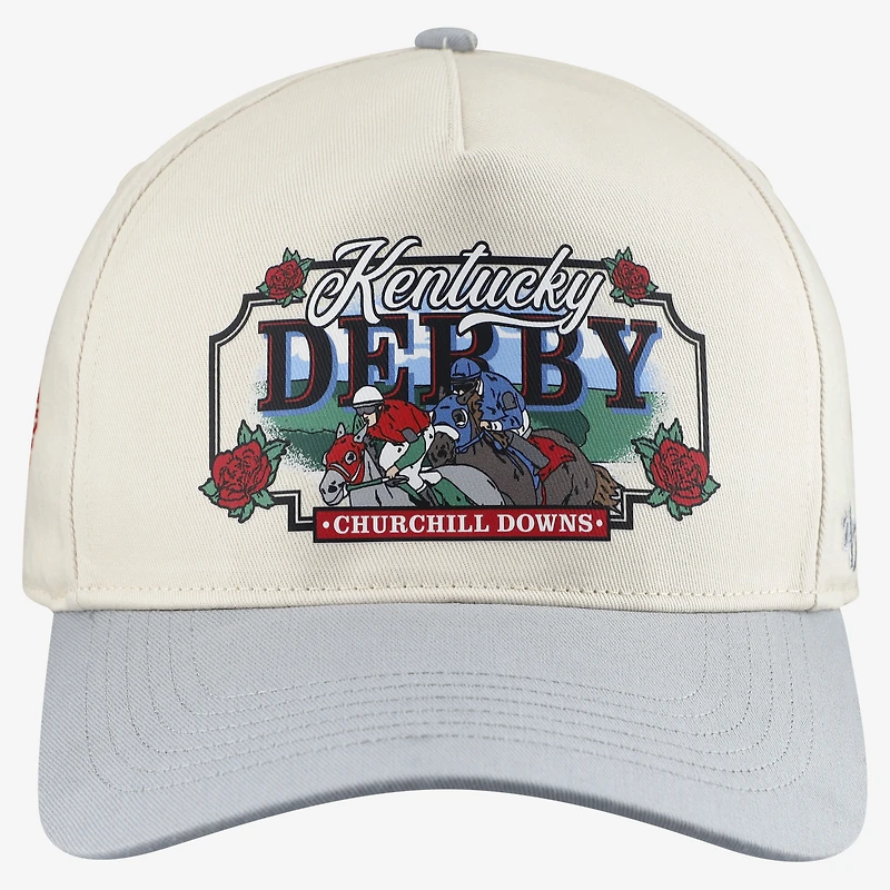 Casquette unisexe Barstool Golf x '47 Crème Kentucky Derby Run For The Roses Retro Hitch Snapback
