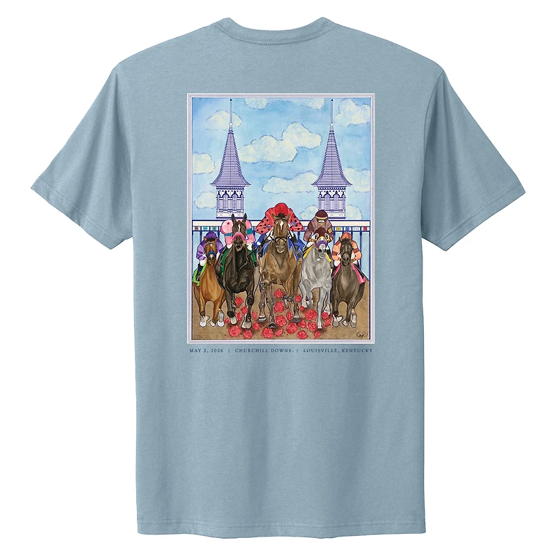 Unisex Blue 152nd Kentucky Derby Art of the Poster T-Shirt