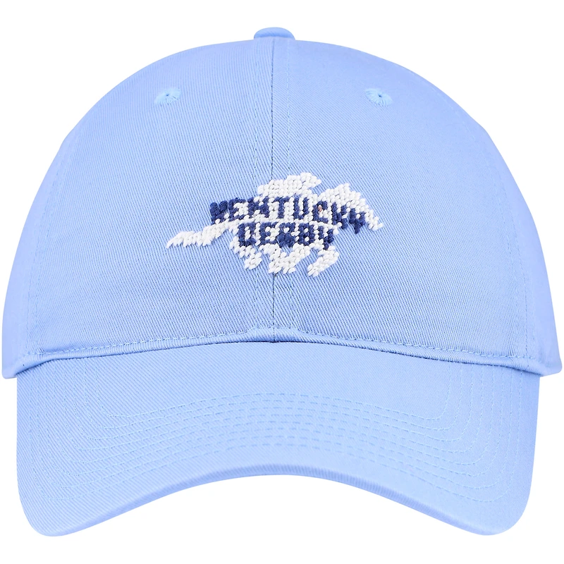 Unisex Smathers & Branson Light Blue Kentucky Derby Horse Silhouette Adjustable Hat