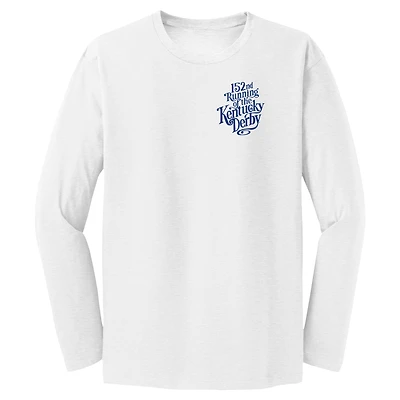 Unisex White 152nd Kentucky Derby Art of the Poster Long Sleeve T-Shirt