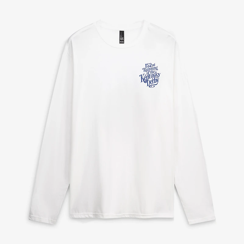 Unisex White 152nd Kentucky Derby Art of the Poster Long Sleeve T-Shirt
