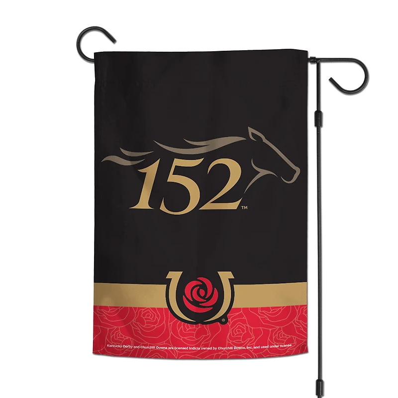 Drapeau de jardin double face WinCraft 152e Derby du Kentucky, 31,75 cm x 45,7 cm