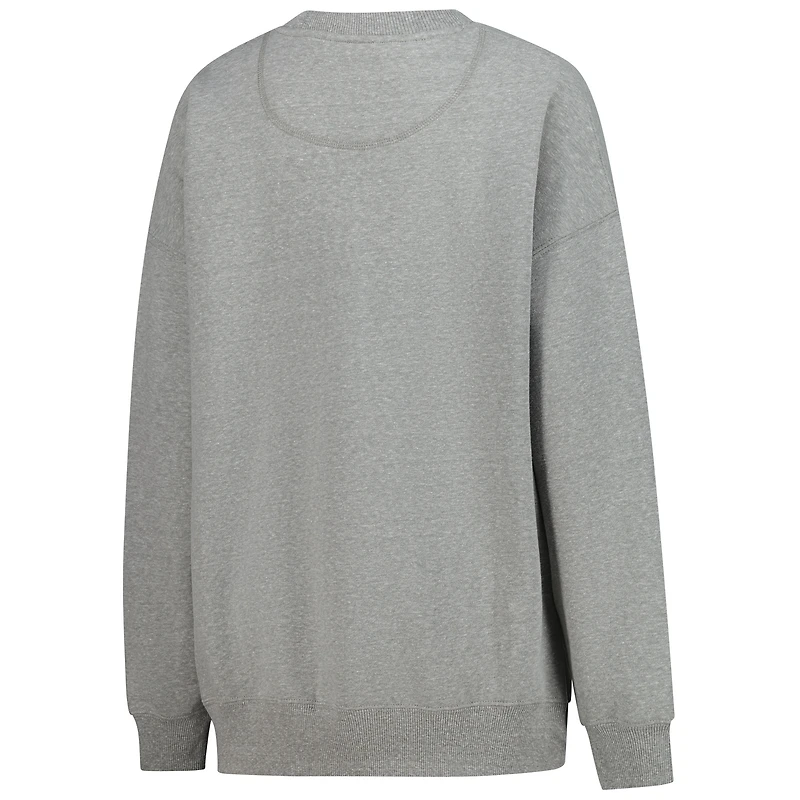 Sweat-shirt surdimensionné gris chiné pour femme Gameday Social Kentucky Derby