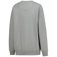 Sweat-shirt surdimensionné gris chiné pour femme Gameday Social Kentucky Derby