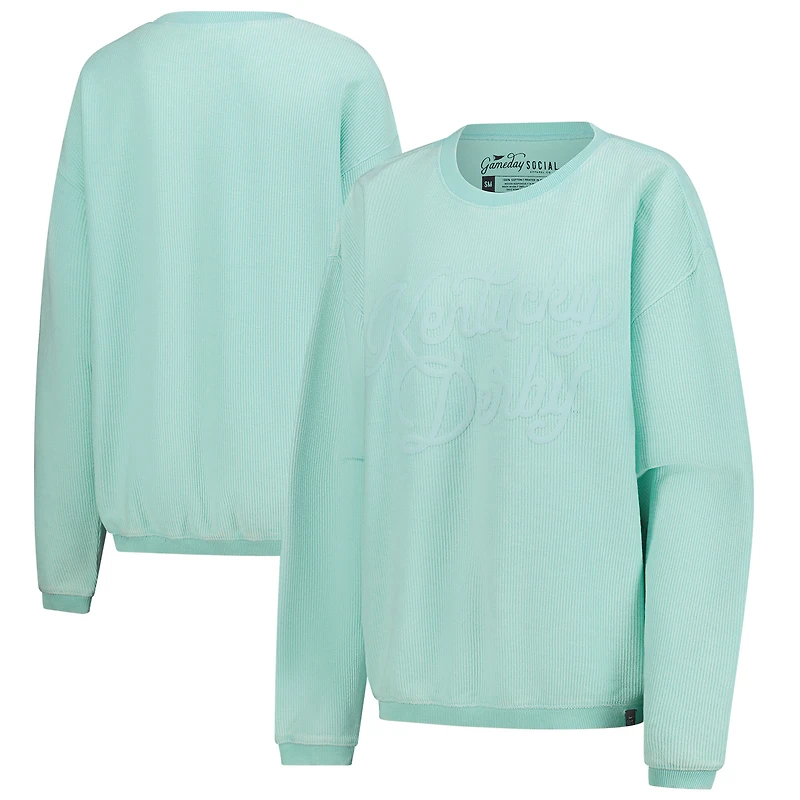 Sweat-shirt à cordon de serrage pour femme Gameday Social Mint Kentucky Derby