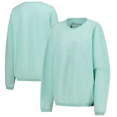 Sweat-shirt à cordon de serrage pour femme Gameday Social Mint Kentucky Derby
