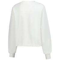 Sweat-shirt court blanc à écusson Kentucky Derby pour femme Gameday Social