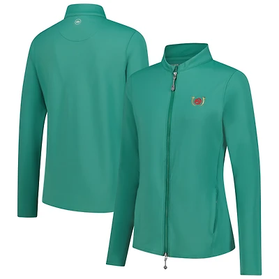 Veste zippée complète Katy pour femme Peter Millar Green Kentucky Derby