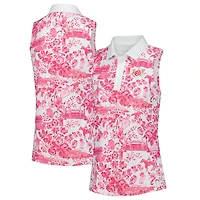Polo sans manches blanc Kentucky Derby Alice pour femme Smith & Quinn
