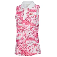 Polo sans manches blanc Kentucky Derby Alice pour femme Smith & Quinn