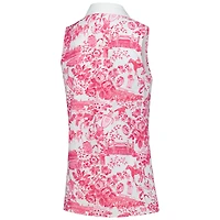 Polo sans manches blanc Kentucky Derby Alice pour femme Smith & Quinn