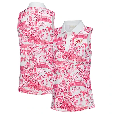 Polo sans manches blanc Kentucky Derby Alice pour femme Smith & Quinn