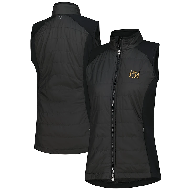 Gilet zippé Tess noir pour femme, motif 151e Kentucky Derby, zéro restriction