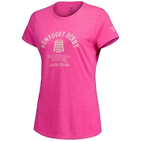 Women's Ahead Pink 152nd Kentucky Derby Churchill Downs Danby Jockey Silks Tri-Blend T-Shirt