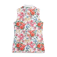 Polo sans manches Alice rose Kentucky Derby Reining Roses de Smith & Quinn pour femme