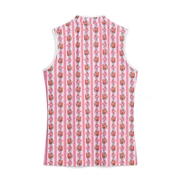 Polo sans manches Kennedy à rayures roses Kentucky Derby pour femme de Smith & Quinn