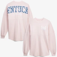 T-shirt à manches longues fleuri oversize rose Spirit Jersey pour femme, motif Kentucky Derby