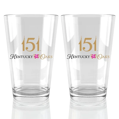 Kentucky Oaks 151 16oz. Pint Glass Two Pack