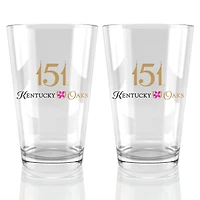Kentucky Oaks 151 16oz. Pint Glass Two Pack