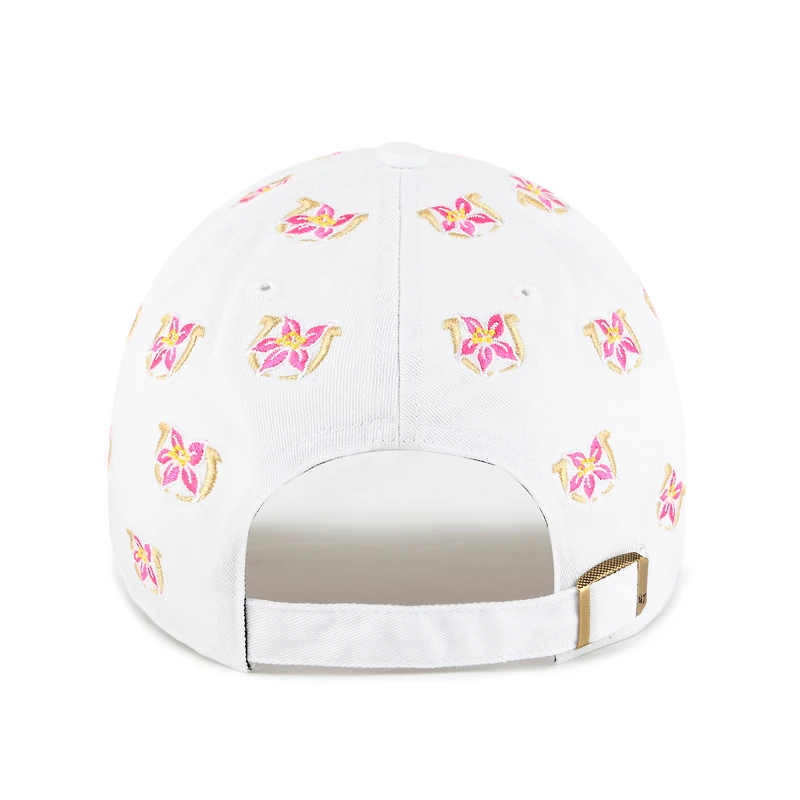 Women's '47 White Kentucky Oaks All-Over Print Clean Up Adjustable Hat