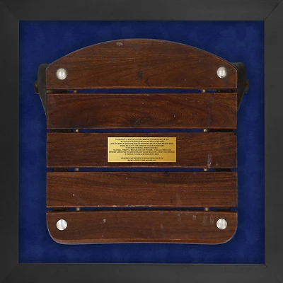 Boîte à ombre encadrée authentique du dossier du stade du Memorial Coliseum des Kentucky Wildcats avec plaque sublimée