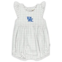 Body à volants et carreaux vichy Cara pour fille, gris, motif Wildcats du Kentucky
