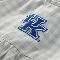 Body à volants et carreaux vichy Cara pour fille, gris, motif Wildcats du Kentucky