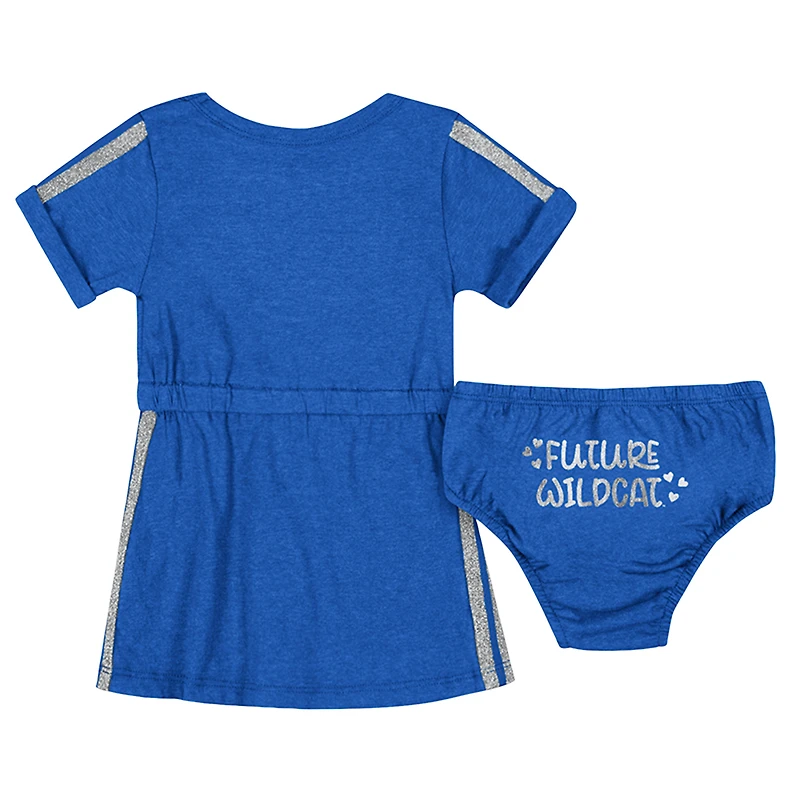 Ensemble robe et bloomer Xur pour nouveau-né bébé fille Colosseum Royal Kentucky Wildcats