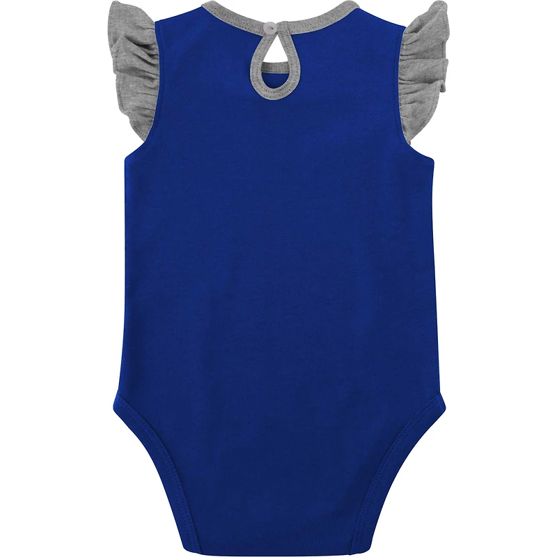 Lot de 2 bodys pour nouveau-nés et bébés Royal/Heather Grey Kentucky Wildcats Spread the Love