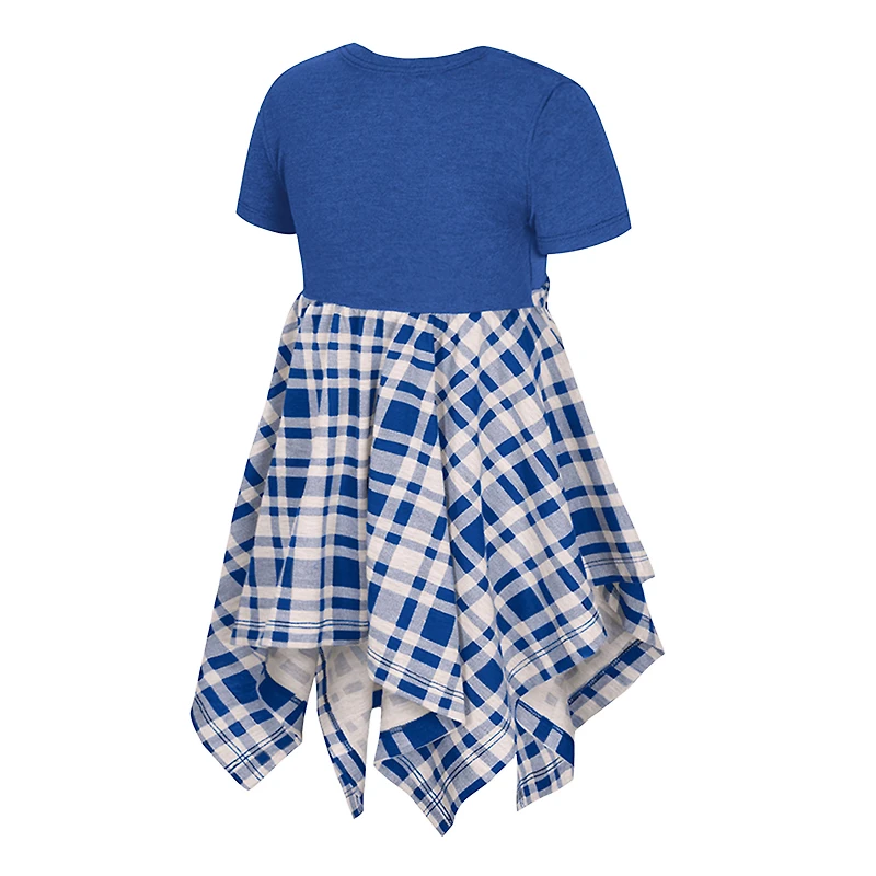 Girls Toddler Colosseum Royal Kentucky Wildcats Marceline Plaid Dress