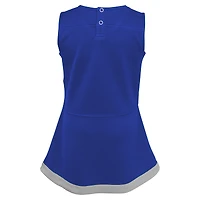 Girls Youth Royal Kentucky Wildcats Cheer Captain Jumper Dress