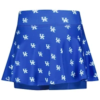 Girls Youth ZooZatz Royal Kentucky Wildcats All-Over Print Tennis Skort