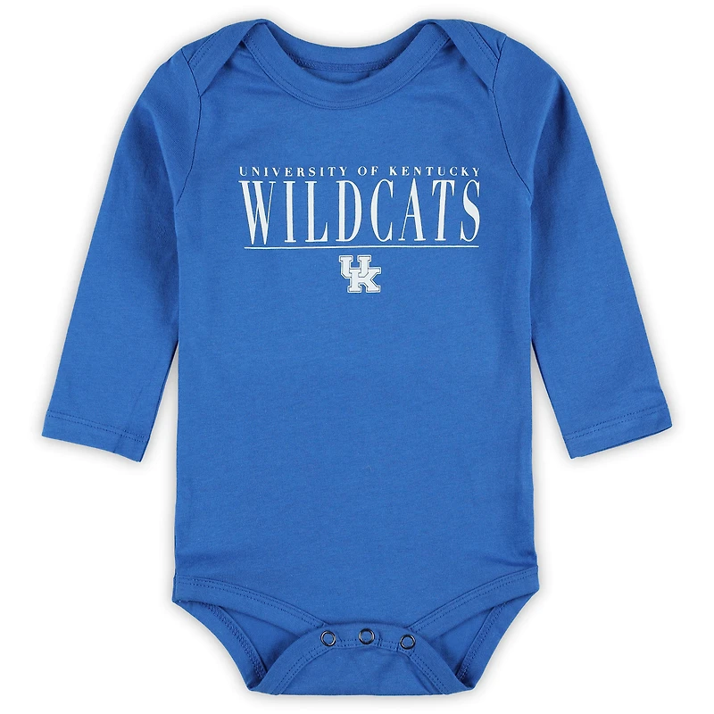Infant Garb Royal Kentucky Wildcats Ollie Long-Sleeve Bodysuit