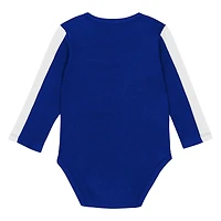 Ensemble 3 pièces pour bébé Outerstuff Royal/White Kentucky Wildcats Double Down Body et pantalon