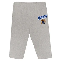 Ensemble 3 pièces pour bébé Outerstuff Royal/White Kentucky Wildcats Double Down Body et pantalon