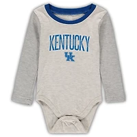 Wes & Willy Heathered Grey/Royal Kentucky Wildcats Jie Body à manches longues et pantalon