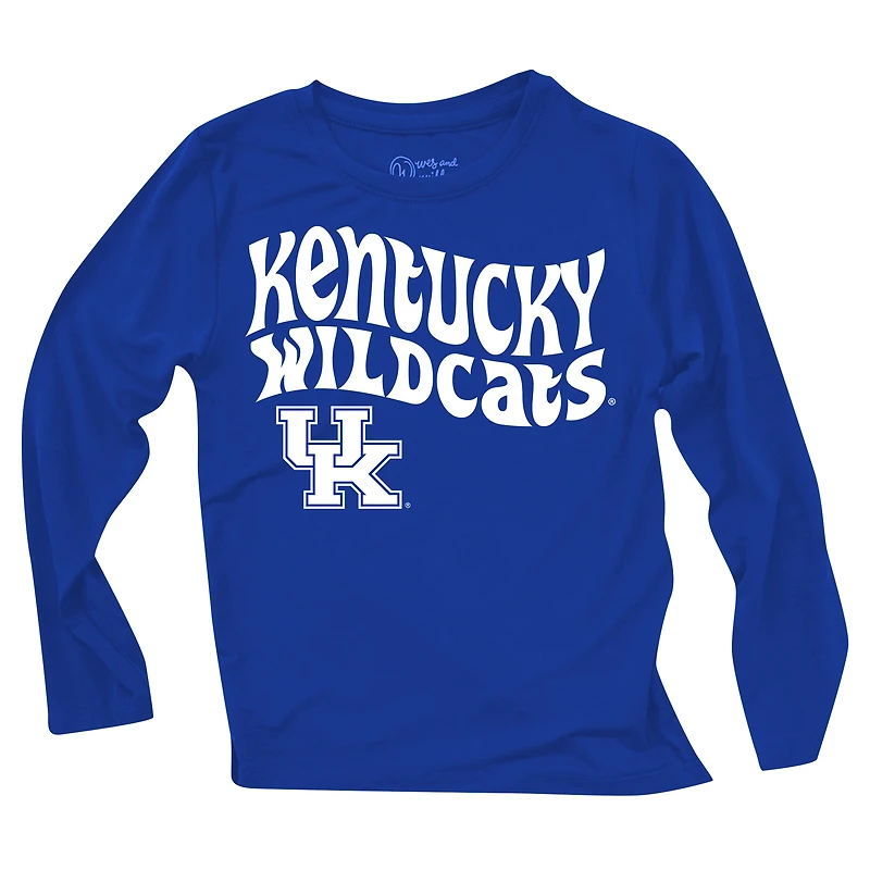 Infant Wes & Willy  Kentucky Wildcats Long Sleeve Top and Striped Tri-Blend Leggings Set