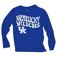 Infant Wes & Willy  Kentucky Wildcats Long Sleeve Top and Striped Tri-Blend Leggings Set