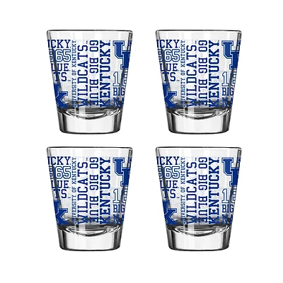 Kentucky Wildcats 4-Pack 2oz. Shot Glass Set