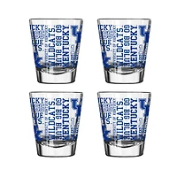 Kentucky Wildcats 4-Pack 2oz. Shot Glass Set