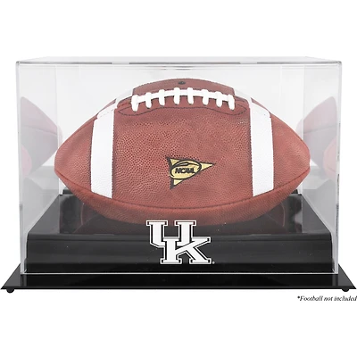 Kentucky Wildcats Black Base Team Logo Football Display Case with Mirror Back