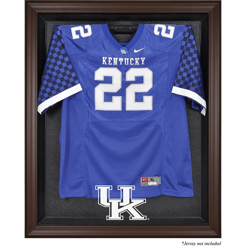 Kentucky Wildcats Brown Framed Logo Jersey Display Case