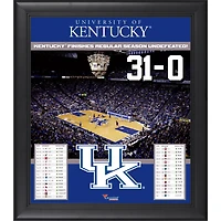 Kentucky Wildcats Framed 15'' x 17'' 31-0 Undefeated Regular Season Collage