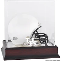 Vitrine de mini casque avec logo en acajou des Kentucky Wildcats et dos miroir