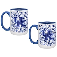 Kentucky Wildcats Two-Pack Floral Mug Set
