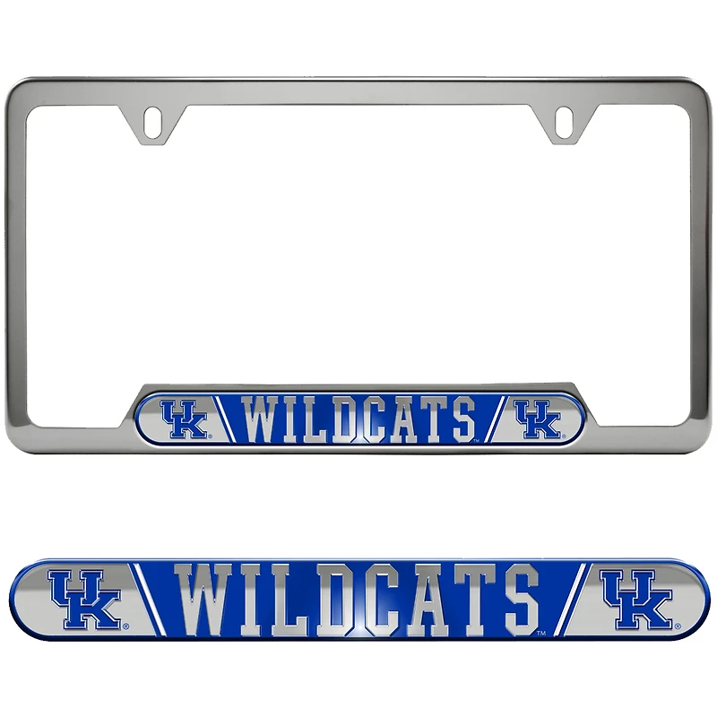 Cadre de plaque d'immatriculation en relief des Wildcats du Kentucky